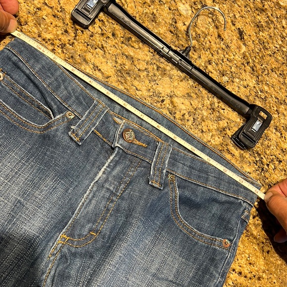 Frankie B Jeans with Green symbols on Back Pockets - Picture 12 of 13